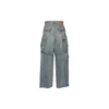 24SS vetoketjulliset kaksisuuntaiset denim-Cargo-housut ”Blue” 773759TPW534868