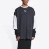 3/4-hihainen logopaita ”Washed Black Heather Grey” 699190TMVC81208