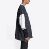 3/4-hihainen logopaita ”Washed Black Heather Grey” 699190TMVC81208