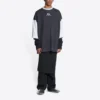 3/4-hihainen logopaita ”Washed Black Heather Grey” 699190TMVC81208
