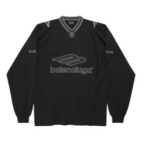 3B Football pitkähihainen V-kaulainen T-paita ”Black Anthracite” 857085TTVQ61066