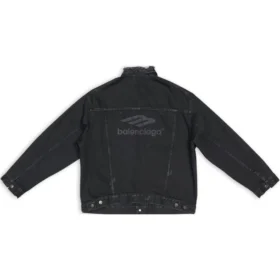 3B Sports Icon -Denim-takki, Large-malli, ”Musta” 704298TBP471029