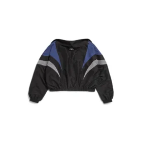 3B Sports Icon olkapäät paljastava verryttelytakit ”Black Blue” 790756TMO101000