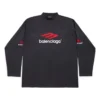 3B Sports Icon pitkähihainen T-paita, oversized-malli ”Black Red White” 720250TPVD71470