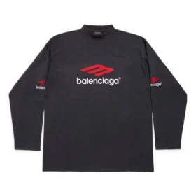 3B Sports Icon pitkähihainen T-paita, oversized-malli ”Black Red White” 720250TPVD71470