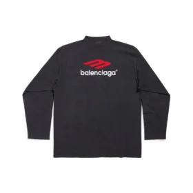 3B Sports Icon pitkähihainen T-paita, oversized-malli ”Black Red White” 720250TPVD71470