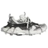 3XL Ski -tennarit ”White Black Mesh” 766033W3XR39710