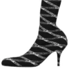 80 mm:n Monogram-logolla varustetut spandex-saappaat ”Black” 549784W1P601264
