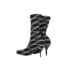 80 mm:n Monogram-logolla varustetut spandex-saappaat ”Black” 549784W1P601264