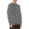 All Over Balenciaga Paris Intarsia -neulepusero ”Black White” 599826T31701070