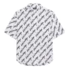 Allover Scribble -lyhythihainen paita ”White Black” 681702TLLJ49040