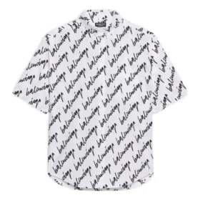 Allover Scribble -lyhythihainen paita ”White Black” 681702TLLJ49040 Allover Scribble -lyhythihainen paita ”White Black” 681702TLLJ49040