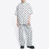 Allover Scribble -lyhythihainen paita ”White Black” 681702TLLJ49040