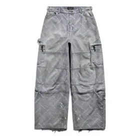 Bal Diagonal Allover -cargohousut ”Light Blue” 767971TDW144979