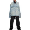 Bal Diagonal Allover Oversized Takit ”Light Blue Japanese Ring Denim” 773616TPW534868