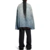 Bal Diagonal Allover Oversized Takit ”Light Blue Japanese Ring Denim” 773616TPW534868