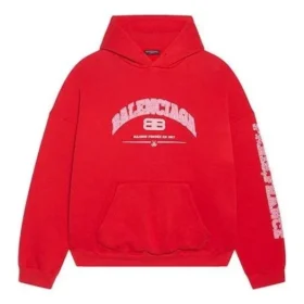 Balenciaga -huppari, leveä istuvuus, ”Red” 674986TLVJ26441 Balenciaga -huppari, leveä istuvuus, ”Red” 674986TLVJ26441