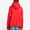 Balenciaga -huppari, leveä istuvuus, ”Red” 674986TLVJ26441
