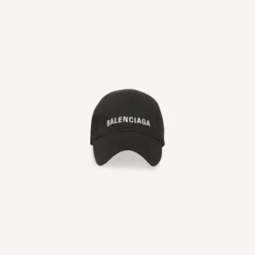 Balenciaga-lippalakki, musta/valkoinen