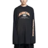 Balenciaga pitkähihainen T-paita ”Musta” 681046TLVJ11074