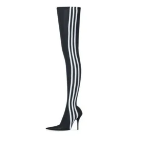 Balenciaga x adidas Knife Over The Knee -saappaat ”Black White” 724074W2ES11090 Balenciaga x adidas Knife Over The Knee -saappaat ”Black White” 724074W2ES11090
