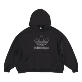 Balenciaga x adidas Logo Oversized Hupparit ”Black White” 712396TNVA91070 Balenciaga x adidas Logo Oversized Hupparit ”Black White” 712396TNVA91070