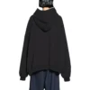 Balenciaga x adidas Logo Oversized Hupparit ”Black White” 712396TNVA91070