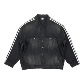 Balenciaga x adidas Oversized-farkkutakki ”Black” 724775TNW541129