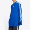 Balenciaga x adidas Oversized-pitkähihainen T-paita ”Blue” 728789TNVA65531