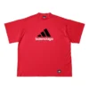 Balenciaga x adidas Oversized-T-paidat ”Red” 712398TNVA66278