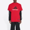 Balenciaga x adidas Oversized-T-paidat ”Red” 712398TNVA66278
