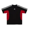 Balenciaga x adidas T-paidat, medium-mitoitus, ”Black Red” 712401TNVA61003