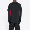 Balenciaga x adidas T-paidat, medium-mitoitus, ”Black Red” 712401TNVA61003