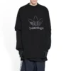 Balenciaga x adidas Trefoil -T-paidat ”Black White” 723976TNVN81070