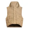 Balenciaga x Gucci The Hacker Project Hacker Cocoon Puffer Gilet -liivi ”Beige” 681884TLO539585