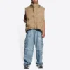 Balenciaga x Gucci The Hacker Project Hacker Cocoon Puffer Gilet -liivi ”Beige” 681884TLO539585