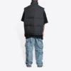 Balenciaga x Gucci The Hacker Project Hacker Cocoon Puffer Gilet -liivi ”Black” 681884TLO531269