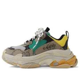 Balenciaga x Gucci The Hacker Project Triple S ”Beige Green” 677193UMO209766