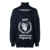 Balenciaga x Maailman elintarvikeohjelman villapaita ”Navy White” 542703T15074177
