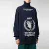 Balenciaga x Maailman elintarvikeohjelman villapaita ”Navy White” 542703T15074177