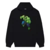 Balenciaga x Marvel Hulk -hupparit, medium-mitoitus, ”Black” 600583TLV581000