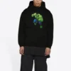Balenciaga x Marvel Hulk -hupparit, medium-mitoitus, ”Black” 600583TLV581000