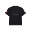Balenciaga x NASA Crossover Space Retro -lyhythihainen T-paita ”Black” 651795TKVD71070