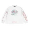 Balenciaga x Pink Martini pitkähihainen T-paita, oversize-malli ”Ecru” 699191TMVN99800
