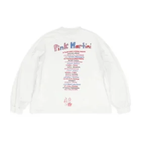 Balenciaga x Pink Martini pitkähihainen T-paita, oversize-malli ”Ecru” 699191TMVN99800 Balenciaga x Pink Martini pitkähihainen T-paita, oversize-malli ”Ecru” 699191TMVN99800