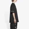Balenciaga x PlayStation -yhteistyömalli: PS5-aakkosgeometrinen kuviopainatus, lyhythihainen unisex-paita, musta 651795TKVF31070