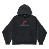 Balenciaga x Puma -hupparit, medium-mitoitus, ”Black Faded” 767877TTVA41041