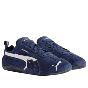 Balenciaga x Puma Speedcat Suede ”Distressed Navy White” 847146WSDSD4191 Balenciaga x Puma Speedcat Suede ”Distressed Navy White” 847146WSDSD4191