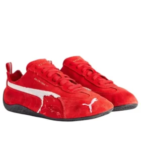 Balenciaga x Puma Speedcat Suede ”Distressed Red White” 847146WSDSD6910 Balenciaga x Puma Speedcat Suede ”Distressed Red White” 847146WSDSD6910