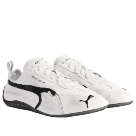 Balenciaga x Puma Speedcat Suede ”Distressed White Black” 847146WSDSD9010 Balenciaga x Puma Speedcat Suede ”Distressed White Black” 847146WSDSD9010